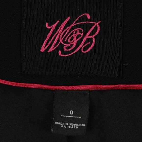 White House Black Market Women's Size 0 Black Single Breasted 3/4 Sleeve Blazer - Picture 8 of 9